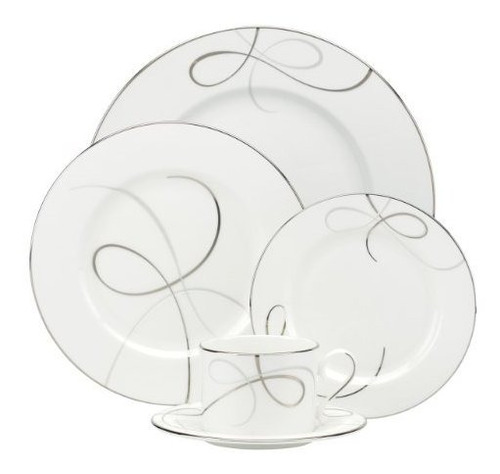 Lenox 840723 Adornar Plato De Cena, Blanco