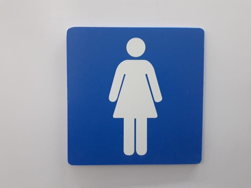 10 Placas Indicativas Banheiro Feminino/ Masculino 