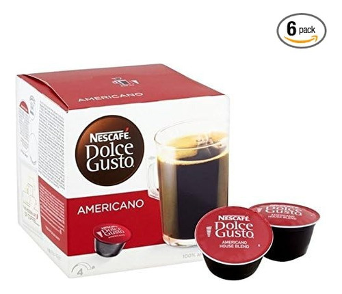 Cápsulas De Café Nescafe Dolce Gusto, Americano, 16 Cápsulas