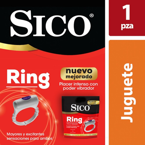 Sico Ring Anillo Con Poder Vibrador Placer Intenso, 1 Pieza Blanco