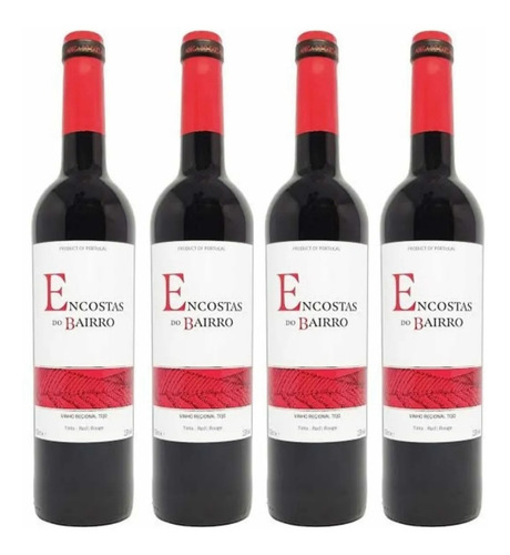Vinho Encostas Do Bairro 750ml - 4 Unidades - Importado