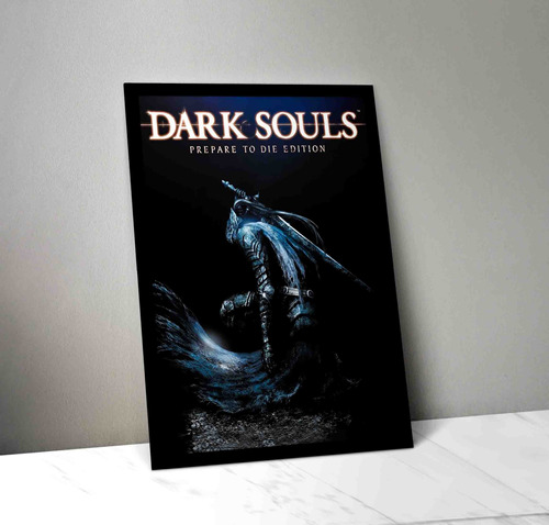 Cuadro Dark Souls 01 Madera & Vidrio (35x47)