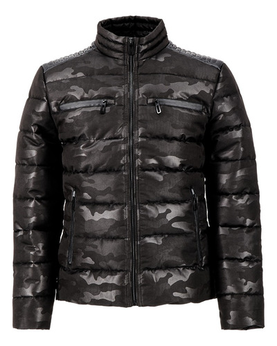 Chamarra Capitonada Hombre Biker Sport Roosevelt A92