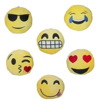 Comprar Set Peluches Llavero Emoticons Emoji Beso Cool Nervioso 6pza