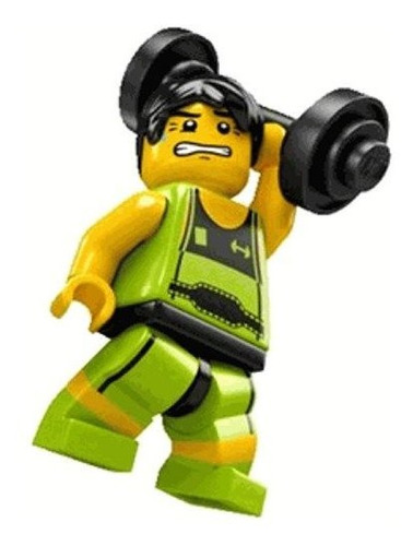 Lego 8684 Minifigure Series 2 - Levantador De Pesas (suelto)