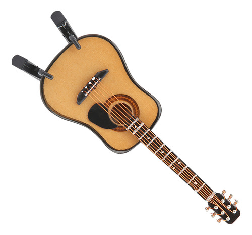 Maqueta De Miniguitarra, Decoración De Madera En Miniatura P