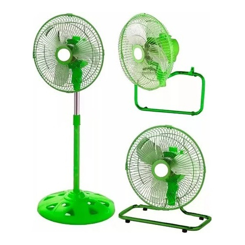 Ventilador 10 Pulgadas Mini 3 En 1 Metal Potente Kanji 