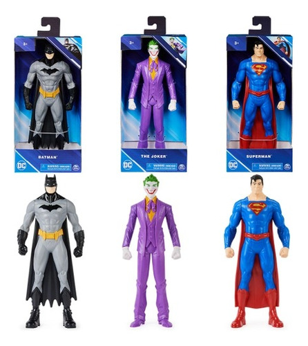 Muñeco Dc Liga Justicia Batman Flash Superman Joker 24cm