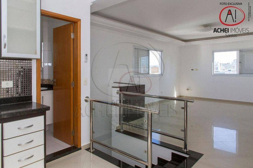 Imagem 22 de 30 de Cobertura Com 3 Dormitórios, 3 Suite, 2 Vagas Demarcas À Venda, 230 M² Por R$ 1.500.000 - Aparecida - Santos/sp - Co0113