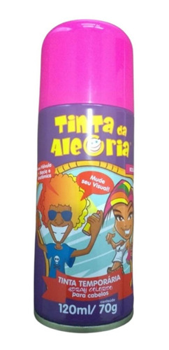 Tinta Spray Para Cabelo Colorida - Sai Com Agua