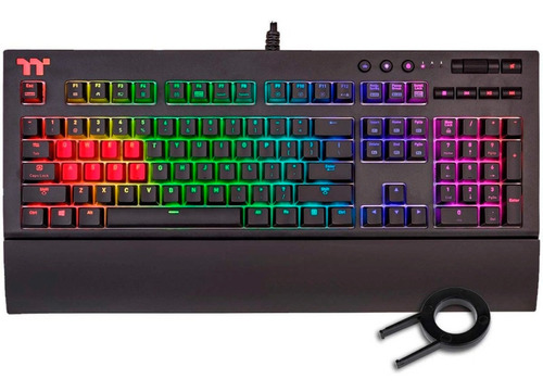 Teclado Gamer Tt Sports Premium Negro Rgb Español