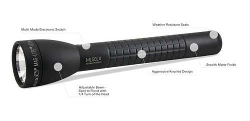 Imagen 2 de 6 de Linterna Led Maglite Ml50lx 3 Celdas 339 Lumens 400 Mts.