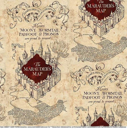 Mapa Harry Potter Del Merodeador Original Poster 