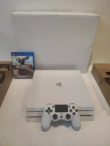 Playstation 4 Pro Branco 1tb - Ps4 Pro Branco 1tb + 1 Controle + 2