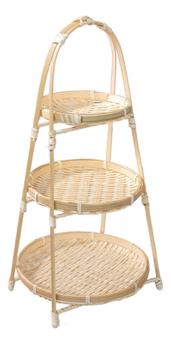 Frutero Organizador Madera Cocina 3 Canastas Base Soporte