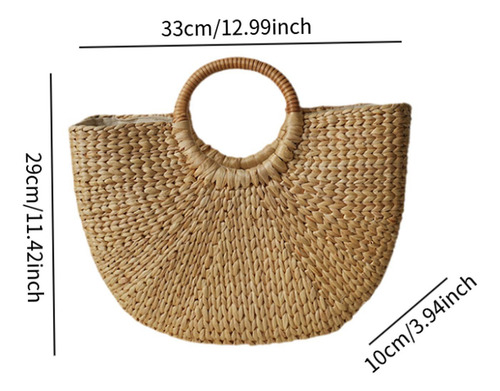 Bolso De Playa Tejido Para Mujer, Bolso De Paja, Bolso De L