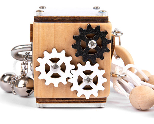 Mbj Clock Busy Board, Bloque Montessori Para Niños
