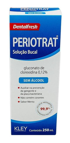 Solução Bucal Periotrat Menta Sem Álcool 250 Ml