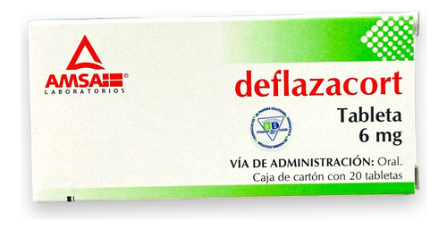 Deflazacort 6 Mg C/20 Tabletas Amsa