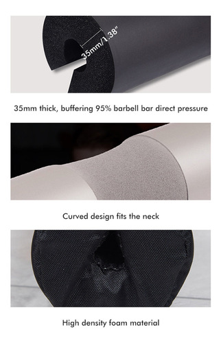 Para Almohadilla Protectora Para Cuello Y Hombros Con Barra