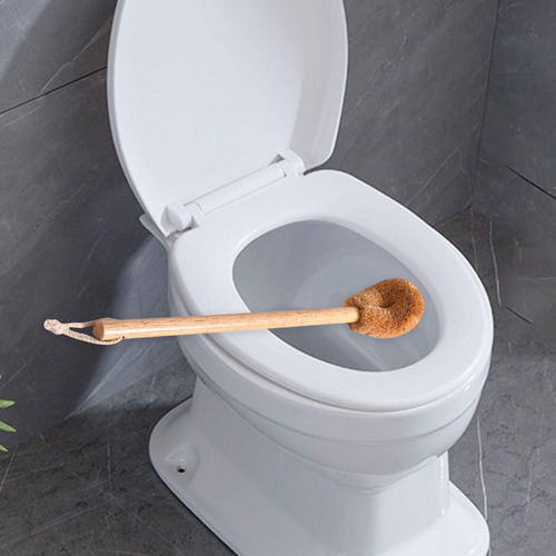 Escova De Vaso Sanitário Curvo Com Corda Pendurada, Escova