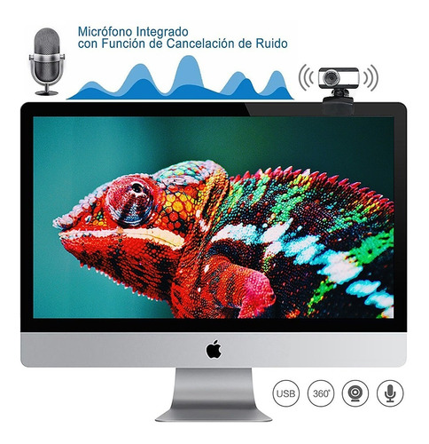 Camara Web Con Microfono Hd Usb Mini Webcam Para Computadora