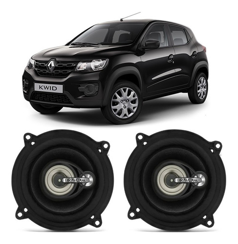 Alto Falante Bravox Renault Kwid 2017 A 2023 100w Automotivo