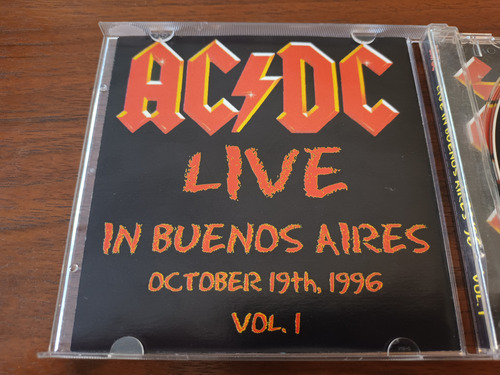 Cd- Acdc- Live In Buenos Aires'96 Vol 1 (Usado)