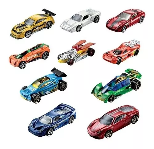 Carrinho Hot Wheels Kit 5 Unidades Sortidos sem Repetidos Matel