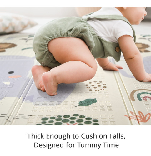 Noonkty 79x71 Alfombrilla Para Bebe Extragrande Plegable