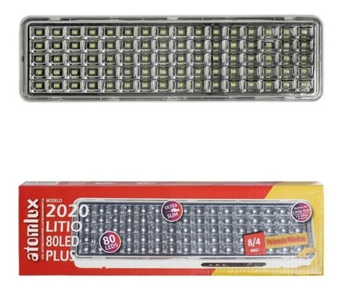 Imagen 2 de 5 de Luz De Emergencia Atomlux 2020 Litio 80 Led Plus Ultra Slim
