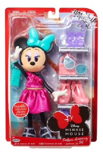 Muñeca Minnie Mouse Set De Accesorios De Moda Disney