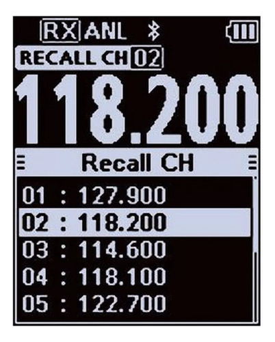Radio Icom Aéreo Ic-a25n Cor Preto