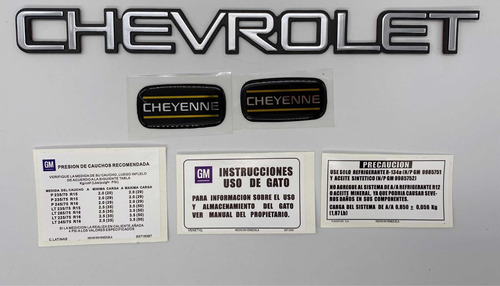 Emblemas Chevrolet Cheyenne