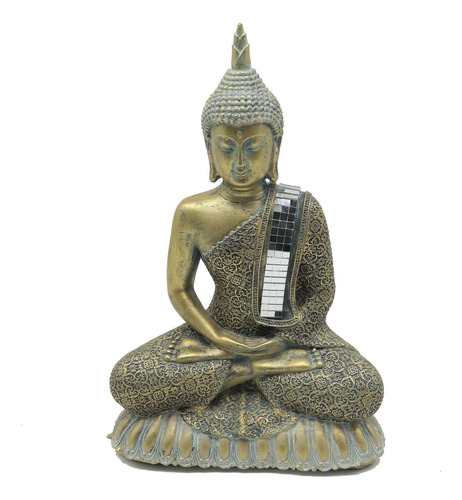 Budha Sentado De 30.5 Cm Poli Resina