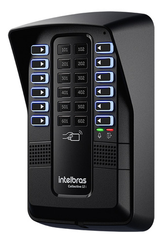 Porteiro Eletrônico 12i Collective Intelbras 12 Ramais