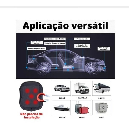 Rastreador Veicular Tk905 Sem Mensalidades S/ Fiação C/ Imã