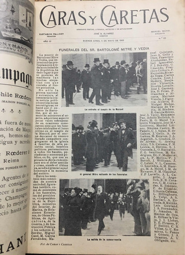 Lote 4 Revista Caras Y Caretas 1900 # 71-82-83-87 (Usado)