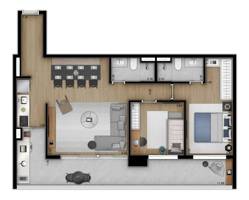 Imagem 21 de 21 de Apartamento Residencial Para Venda, Vila Cordeiro, São Paulo - Ap9397. - Ap9397-inc