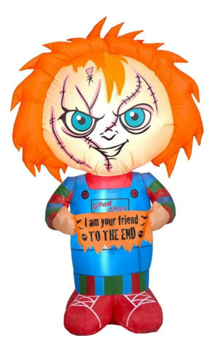 Inflable De Chucky Con Iluminación - Adornos Para Halloween