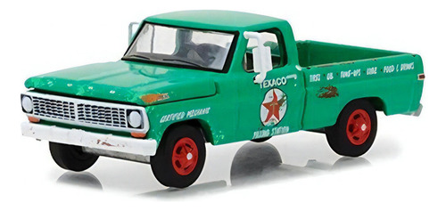 Camioneta miniatura Ford F-100 1970 Texaco 1:64 Greenlight