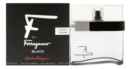 Perfume Salvatore Ferragamo F Black Para Hombre Edt Spray 10