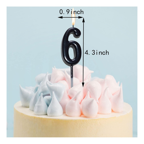 10 Piezas Velas Numerales De Cumpleaños, Velas Numerales De