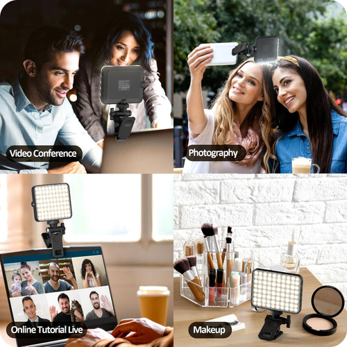 Luz Recargable De Selfie Y Relleno Clip Para Teléfono Y Lapt Color