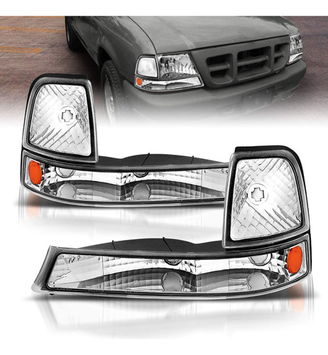 Amerilite Luz Parachoque Euro Amber Para Ford Ranger Lado