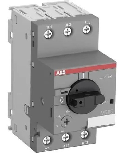 Disyuntor de motor tripolar Abb 4-6.3 A, 50 ka, 400 V, 50/60 Hz