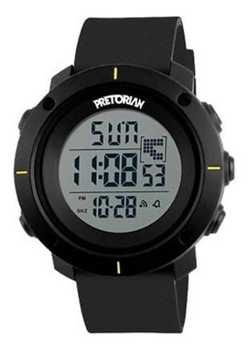 Relogio Pretorian Masculino Esportivo Prova Dágua Wprt-30-1 Cor da correia Preto Cor do bisel Preto Cor do fundo Cinza