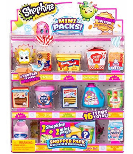 Shopkins  Mini Packs 8 Shop+ 8 Mini P. Envio Inmediato