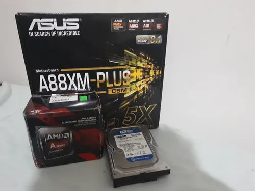 Mother Asus A88xm Plus + A8 7650k + 8 Gb + Hd 500gb (Usado)