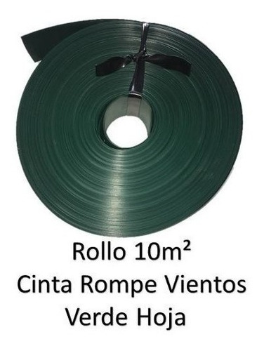 Cinta Rompevientos Verde Hoja P Malla Cicl Rollo 10m2 Vh10